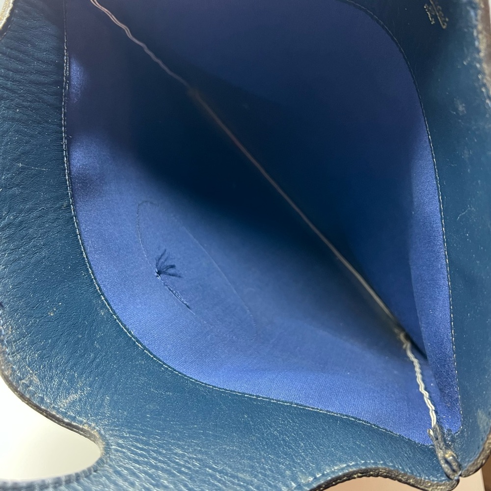 Authentic Vintage Gucci GG Blue‎ Monogram Handbag - Picture 9 of 12